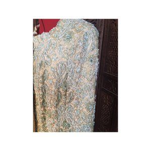 Very Ornate Vintage 60s Evening Coat & Dress-XL